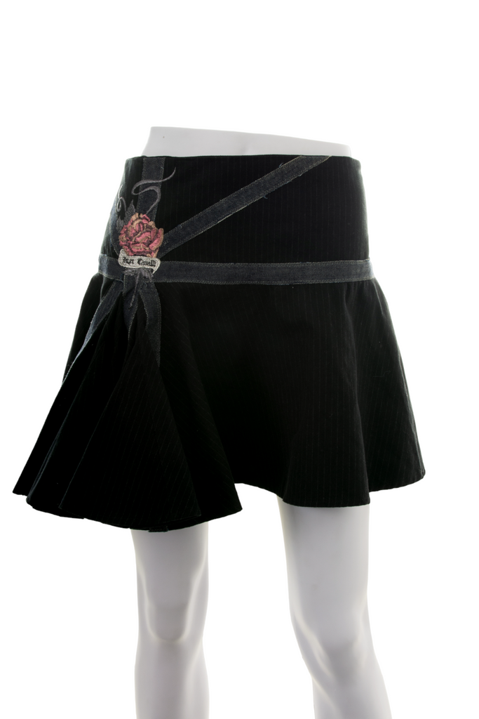 Roberto Cavalli Rose Embroidered Skirt - irvrsbl
