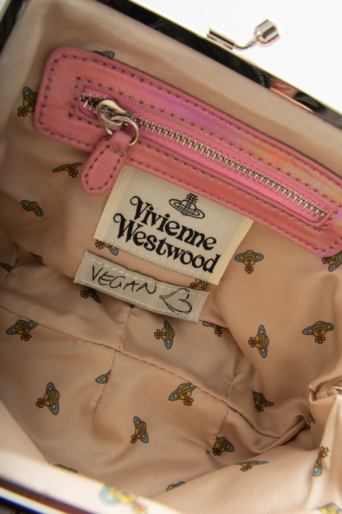 Vivienne Westwood Iridescent Mini Orb Bag - irvrsbl