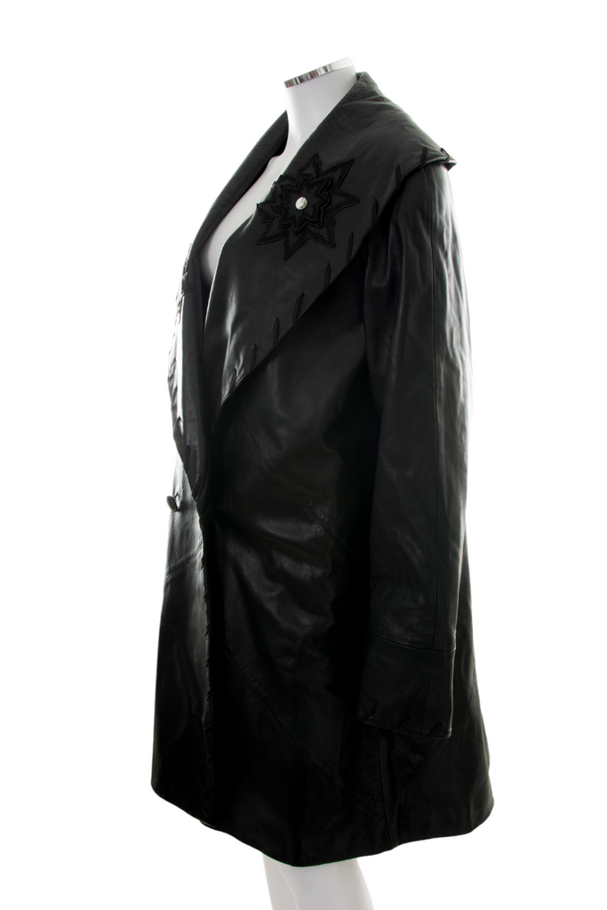 Blumarine Leather Trench Coat - irvrsbl