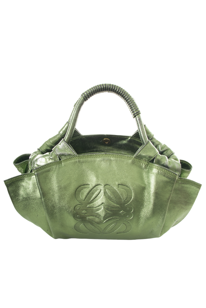 Loewe Chrome Aire Bag in Green - irvrsbl