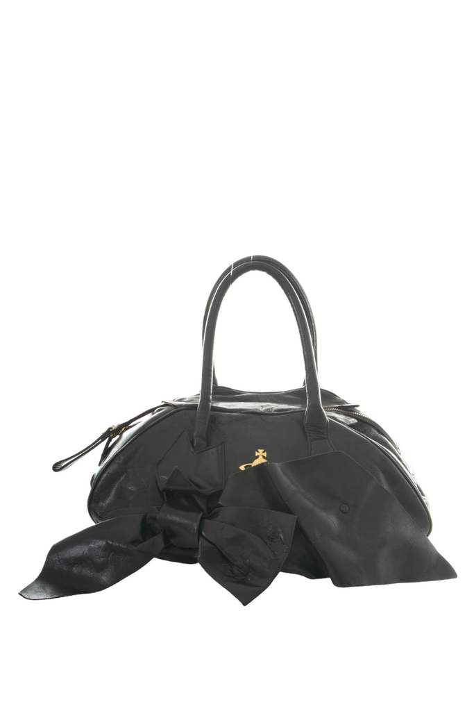 Vivienne Westwood Bow Leather Orb Bag - irvrsbl