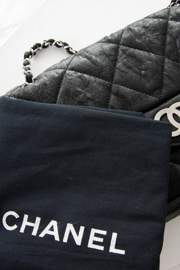 Chanel Nylon Flap Bag with Silver Hardware - irvrsbl