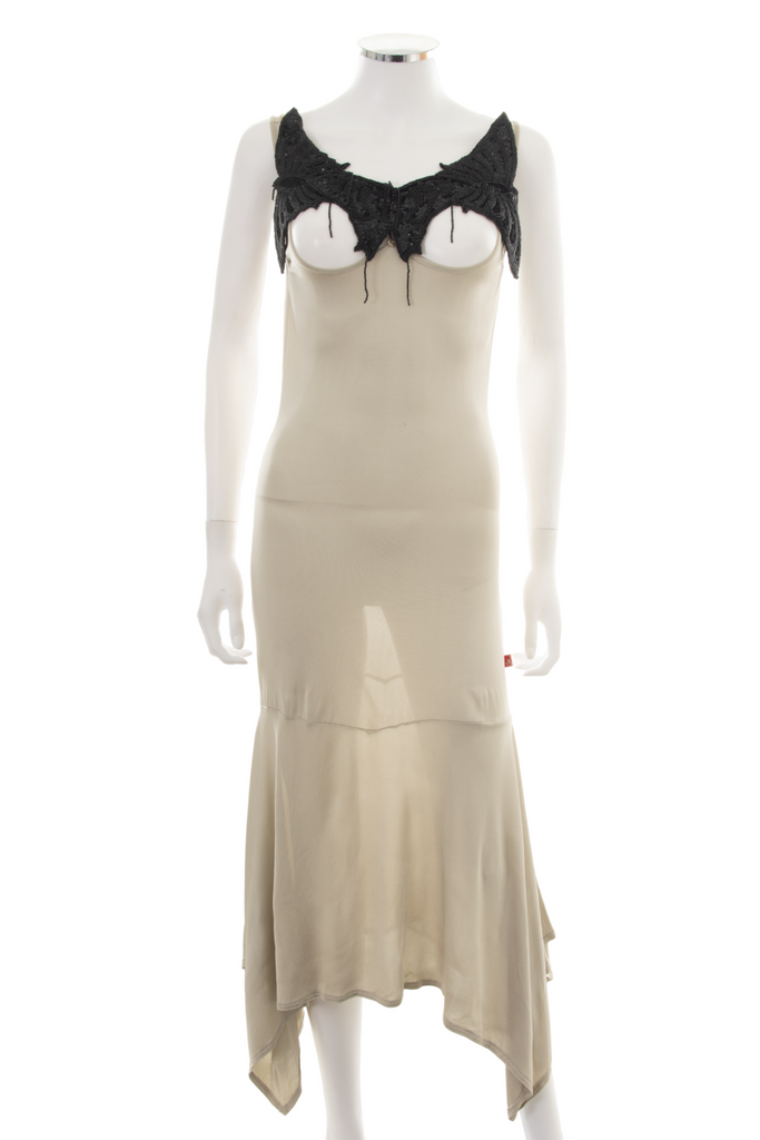 Christian Lacroix Exposed Bust Beaded Dress - irvrsbl