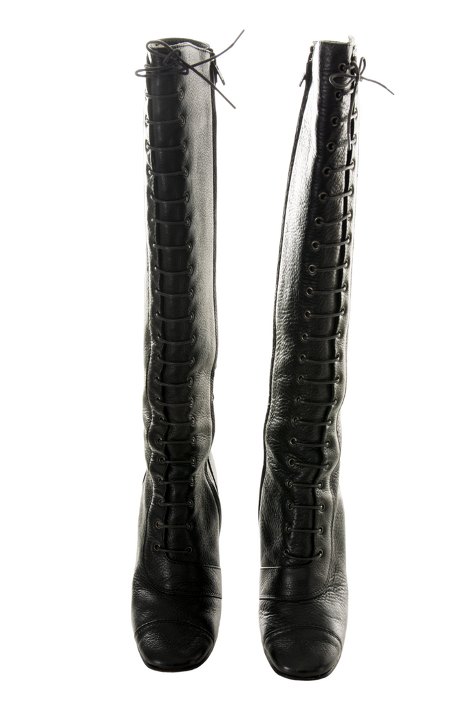 Givenchy Lace Up Black Boots - irvrsbl