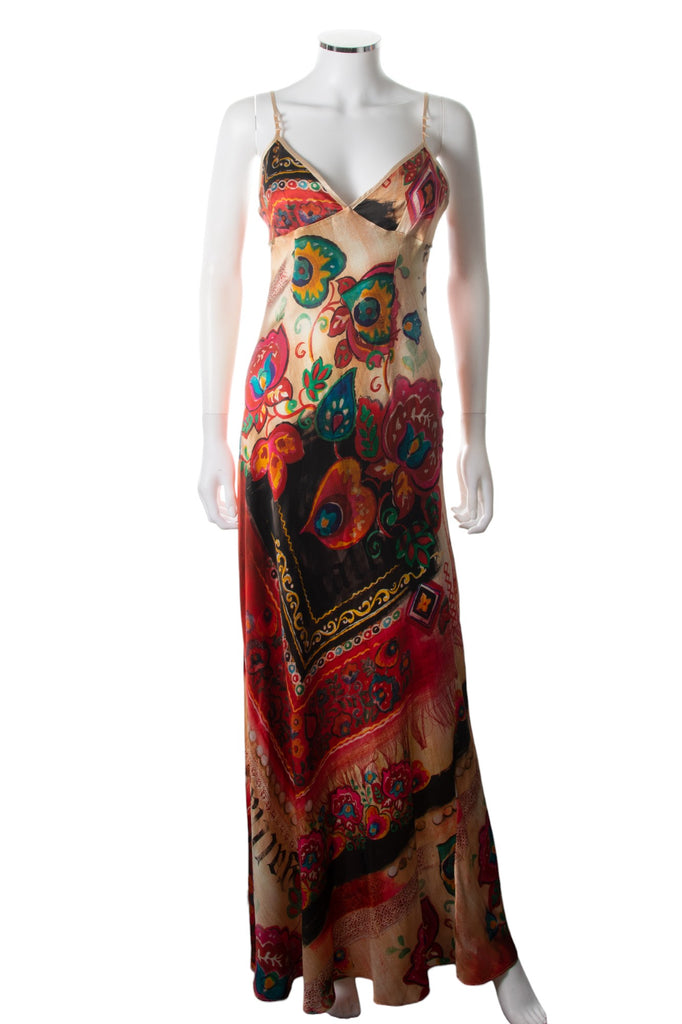 John Galliano Paisley Print Silk Dress - irvrsbl