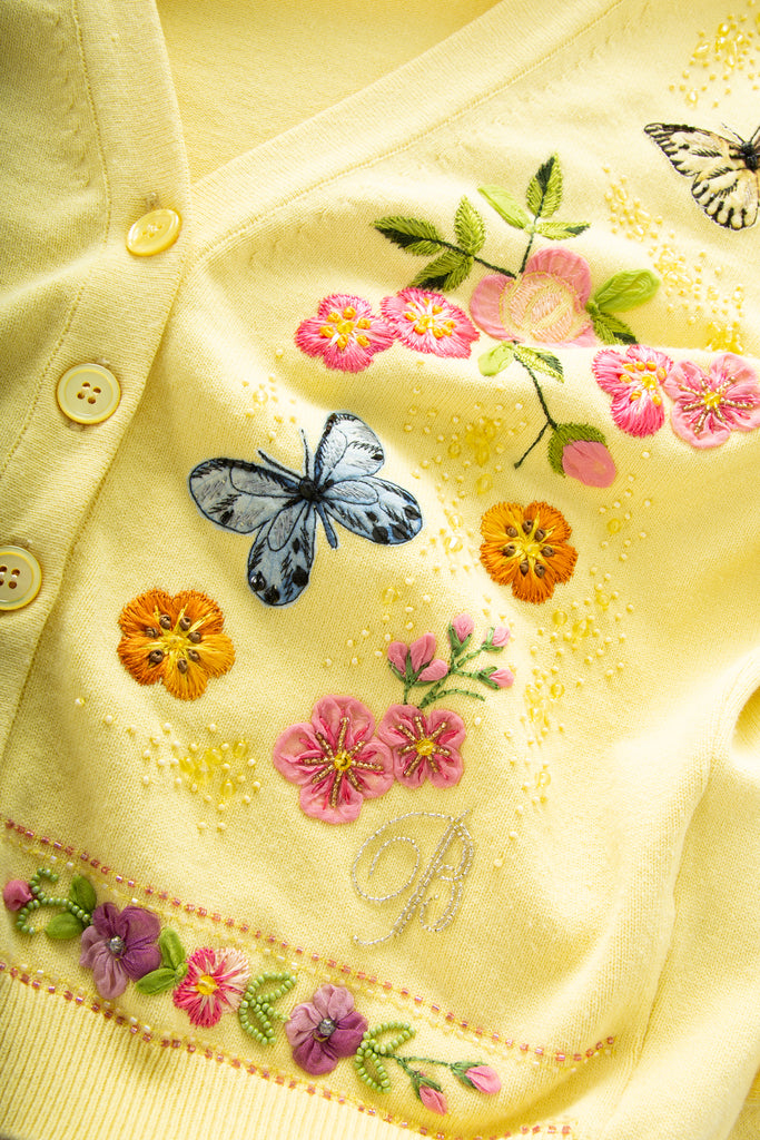 Blumarine Butterfly Embroidered Cardigan - irvrsbl