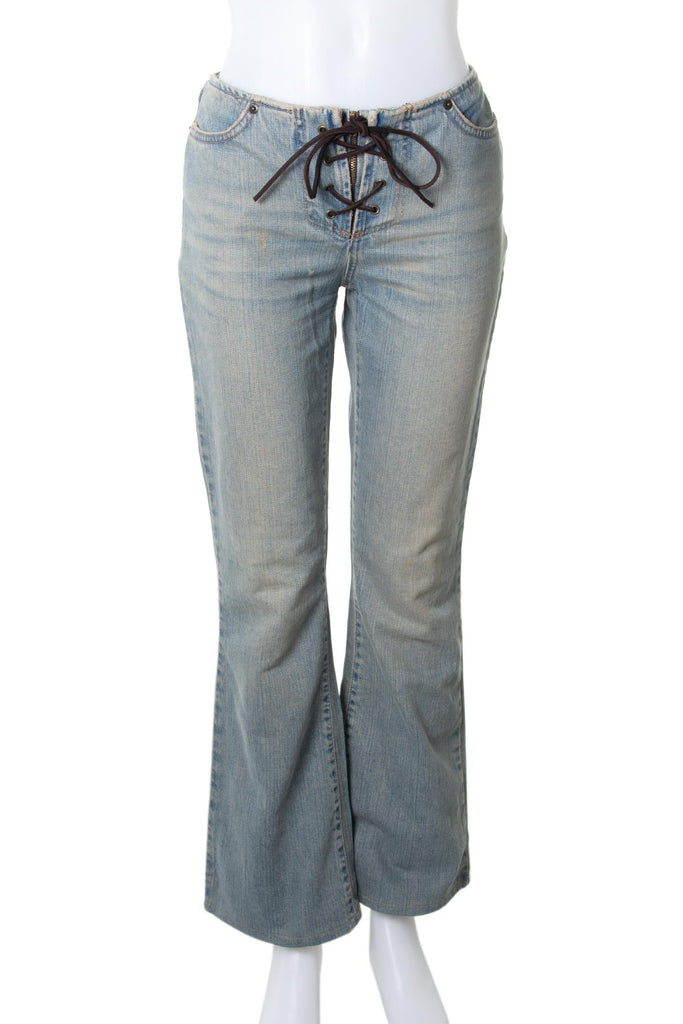 Dolce and Gabbana Lace Up Jeans - irvrsbl