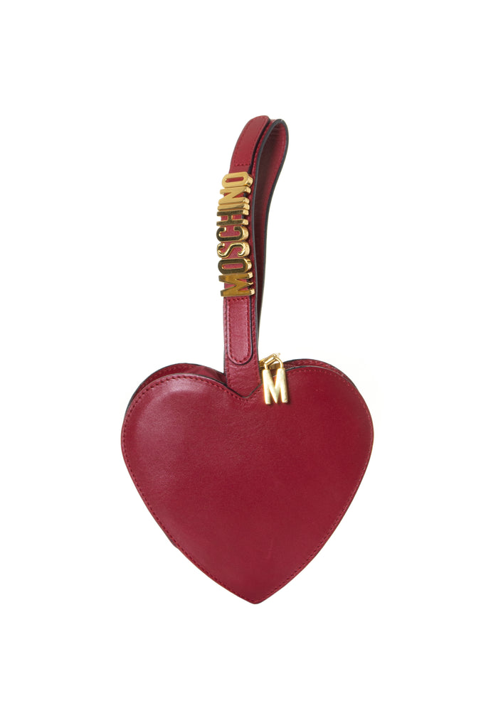 Moschino Red Heart Wristlet - irvrsbl