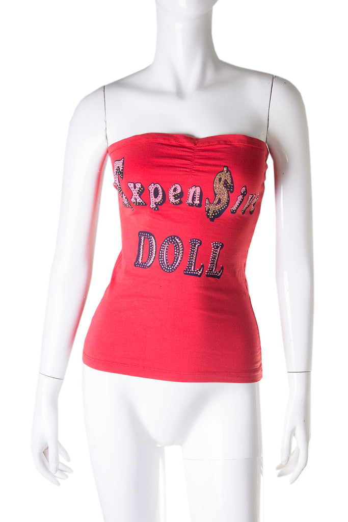 Dolce and Gabbana 'Expensive Doll' Tube Top - irvrsbl