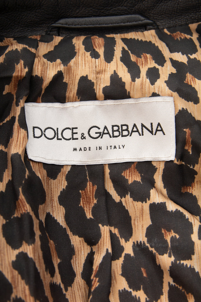 Dolce and Gabbana Leather Trench Coat - irvrsbl