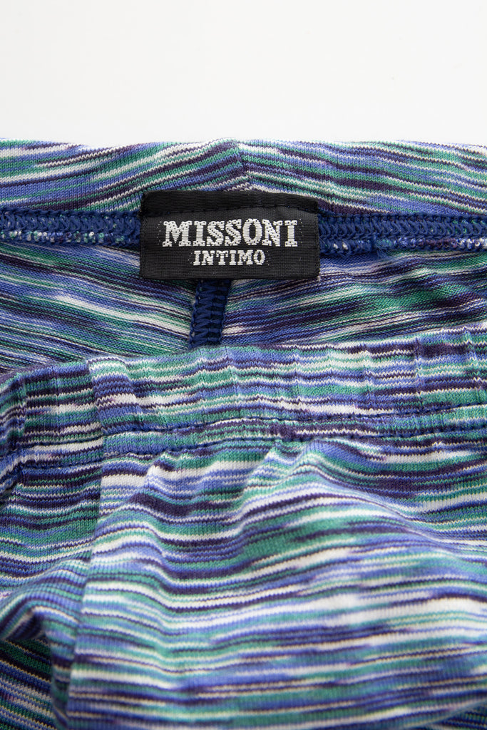 Missoni Knit Leggings in Blue - irvrsbl