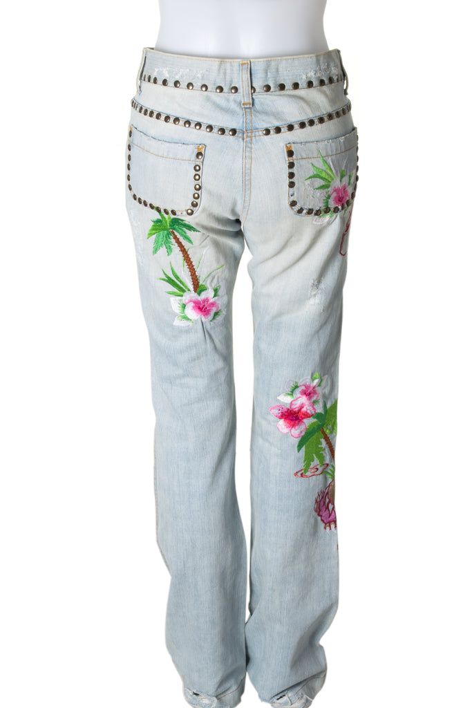 Dolce and Gabbana Palm Tree Jeans - irvrsbl