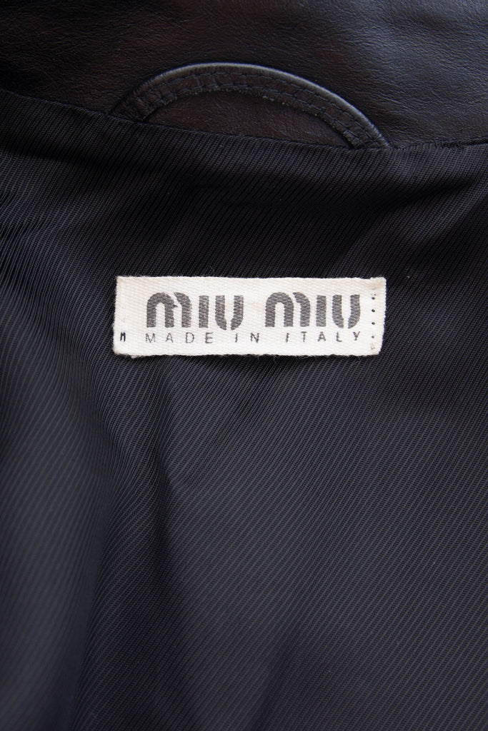 Miu Miu Leather Blazer - irvrsbl
