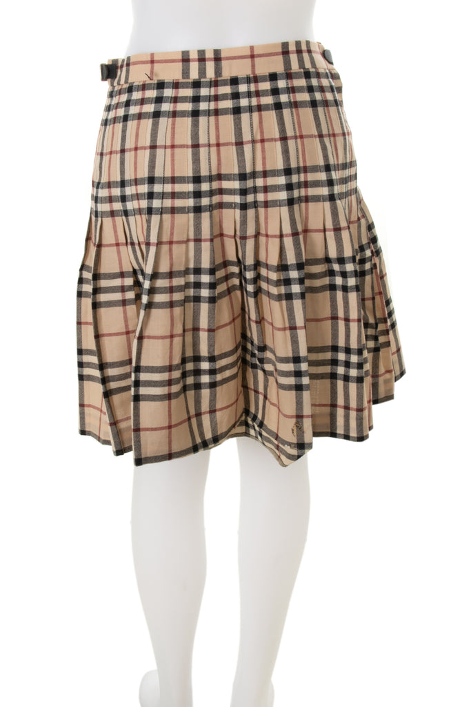 Burberry Pleated Check Skirt - irvrsbl