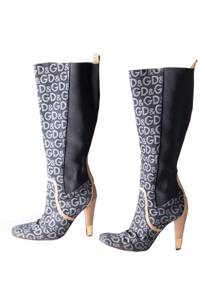 Dolce and Gabbana Monogram Boots - irvrsbl