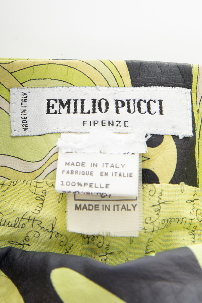Emilio Pucci Leather Printed Pants - irvrsbl