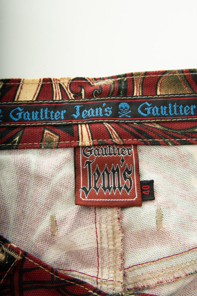 Jean Paul Gaultier Tribal Print Jeans - irvrsbl