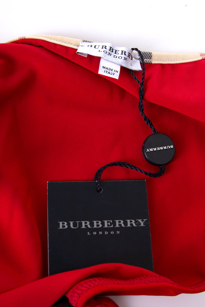 Burberry Red Nova Check Bikini - irvrsbl