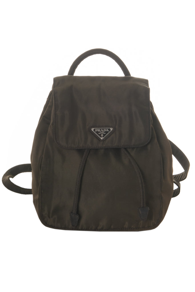 Prada Mini Olive Backpack - irvrsbl