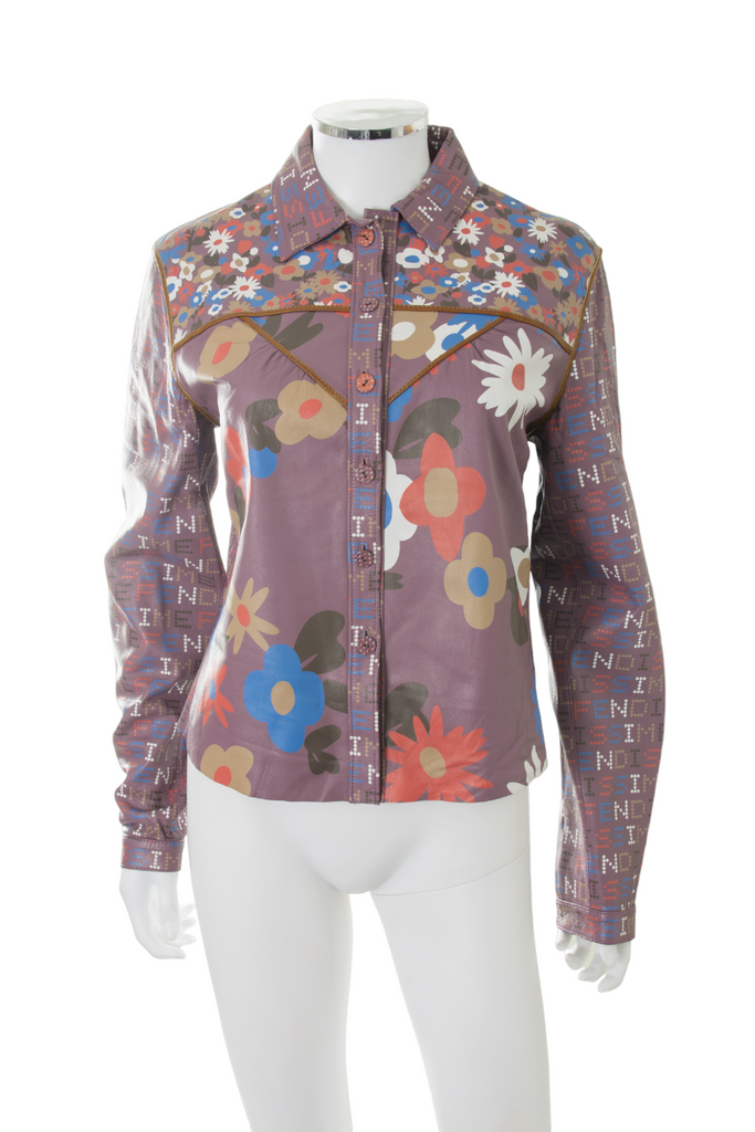 Fendi Floral Leather Jacket - irvrsbl