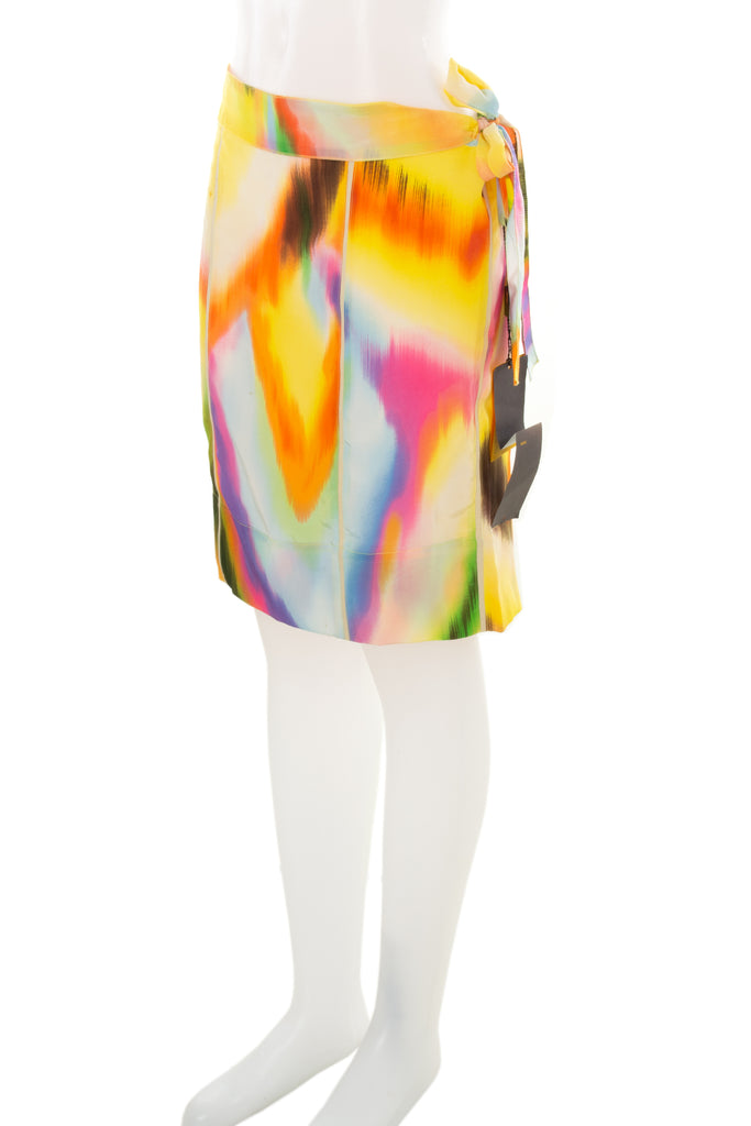 Fendi Abstract Silk Skirt - irvrsbl