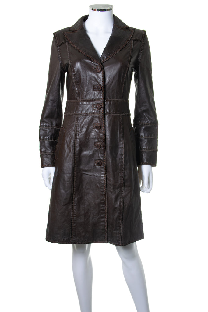 Moschino Leather Trench - irvrsbl