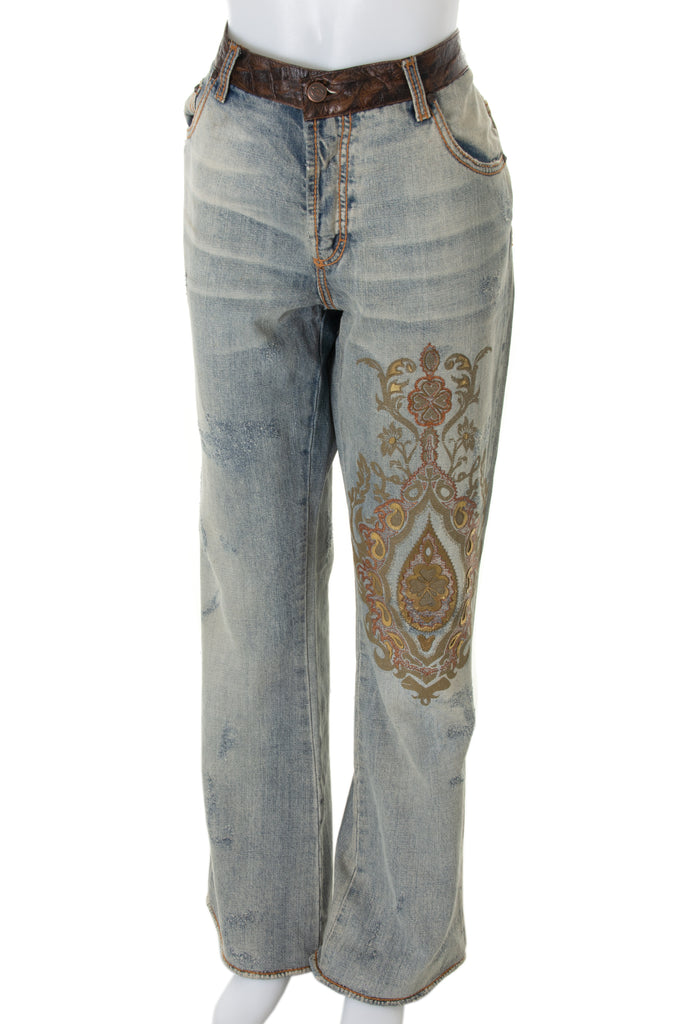 Emilio Pucci Paisley Print Jeans - irvrsbl