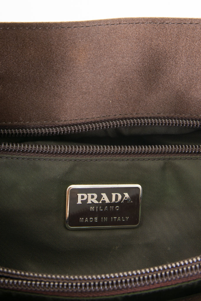 Prada Chocolate Bag with Perspex Handle - irvrsbl