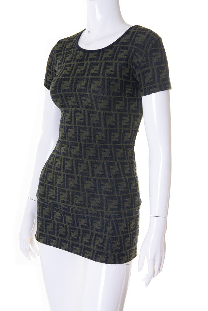 Fendi Zucca Towelling Top and Skirt - irvrsbl