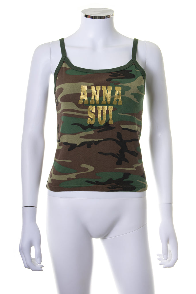 Anna Sui Camo Tank Top - irvrsbl