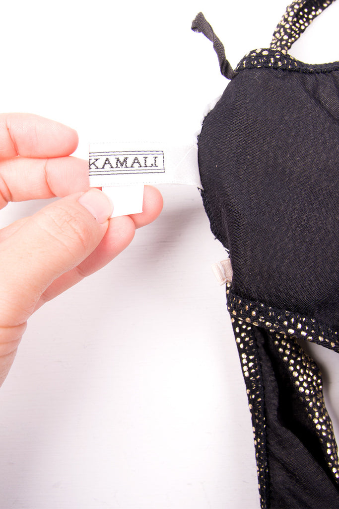 Norma Kamali Cutout Metallic Swimsuit - irvrsbl