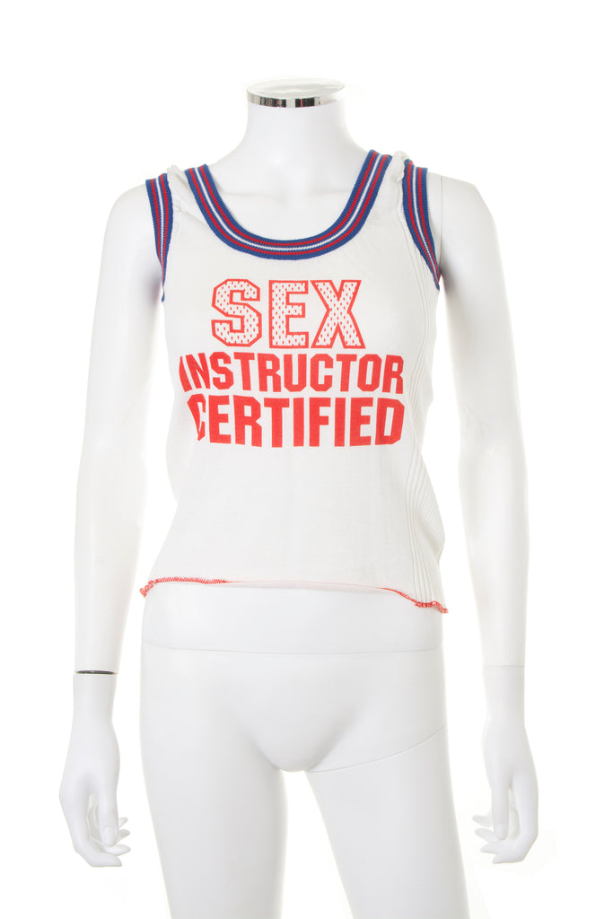 Dolce and Gabbana "Sex Instructor Certified" Top - irvrsbl