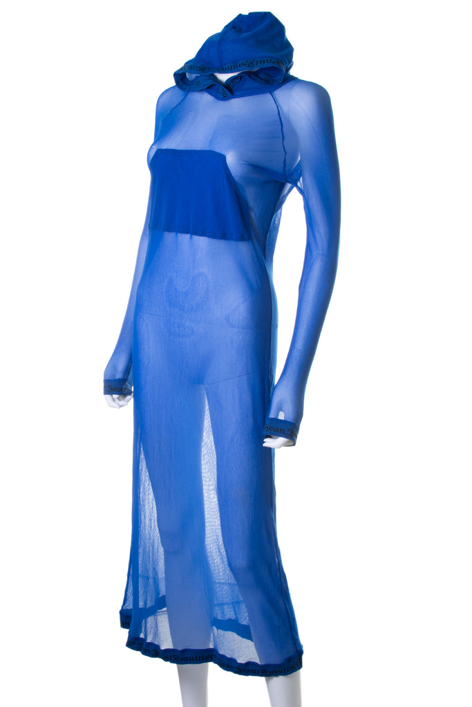 Jean Paul Gaultier Mesh Hooded Dress - irvrsbl