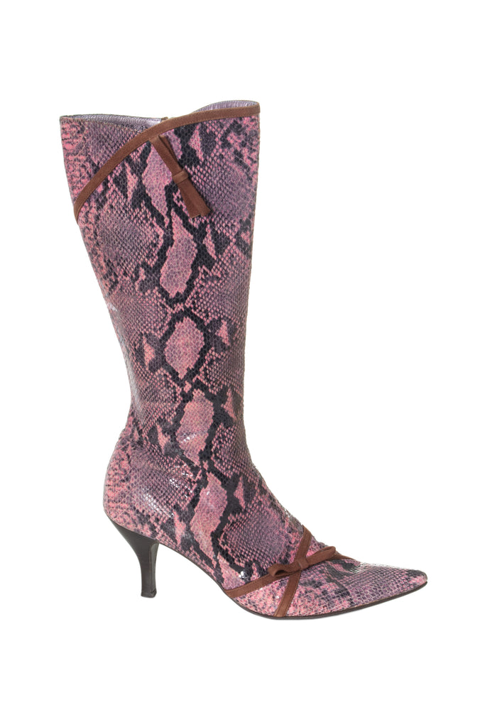 Anna Sui Pink Pointed Boots 37.5 - irvrsbl