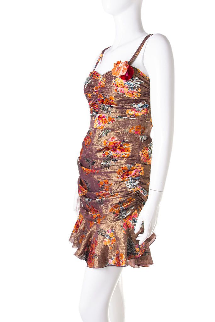 Anna Sui Lurex Ruffle Dress - irvrsbl