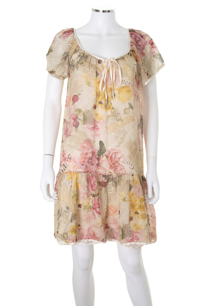 John Galliano Floral Baby Doll Dress - irvrsbl