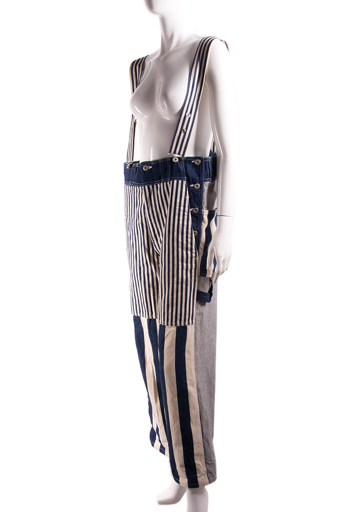 Issey Miyake Striped Overalls - irvrsbl