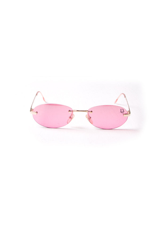 Christian Dior Cat Frameless Pink Sunglasses - irvrsbl