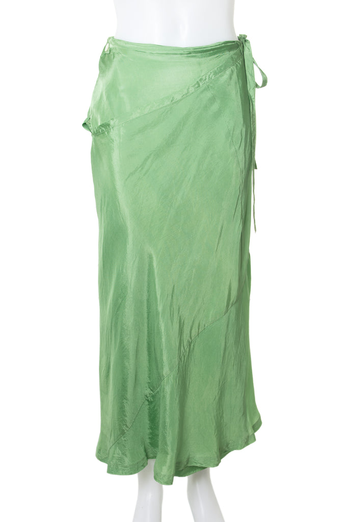 Comme Des Garcons Green Wrap Skirt - irvrsbl