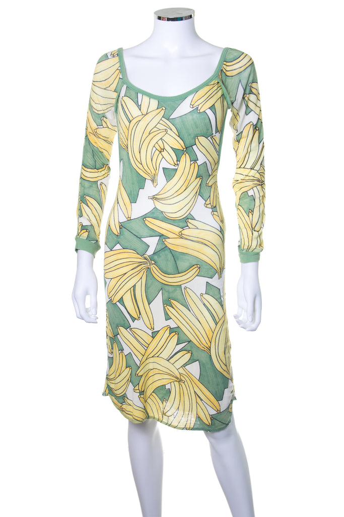 Chloe Banana Print Dress - irvrsbl