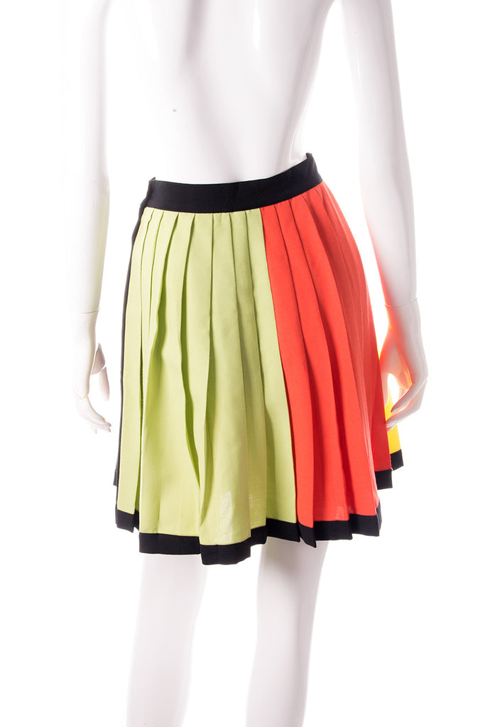 Versace Colorblock Pleated Skirt - irvrsbl