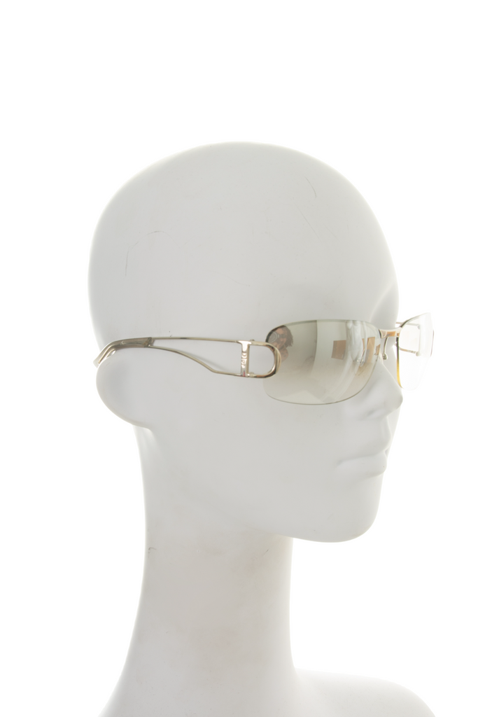 Dior Silver Rimless Sunglasses - irvrsbl