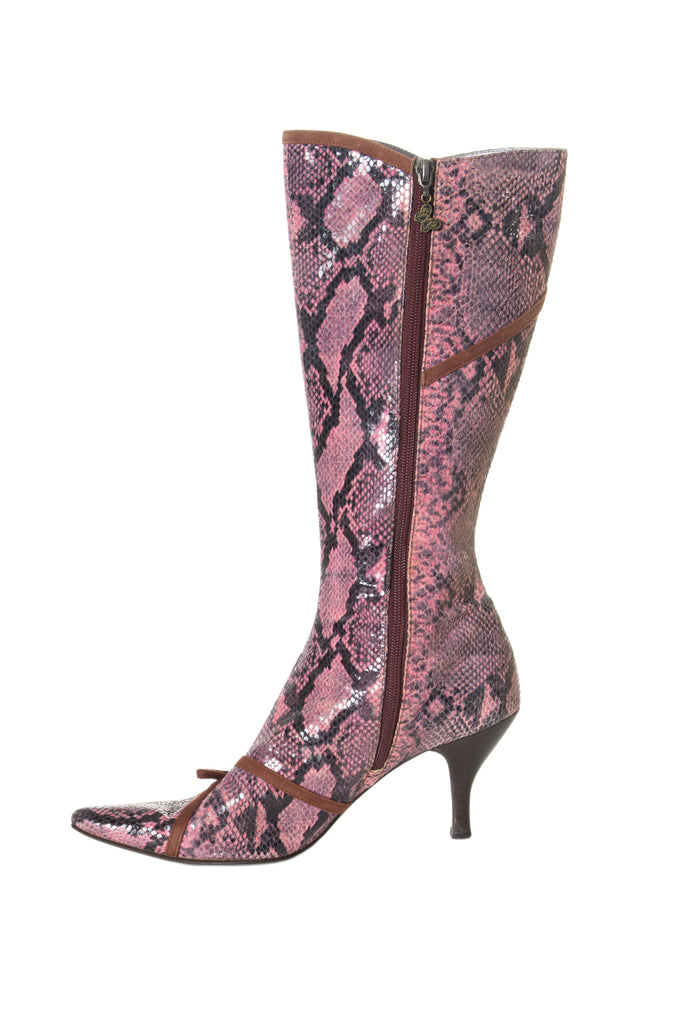Anna Sui Pink Pointed Boots 37.5 - irvrsbl