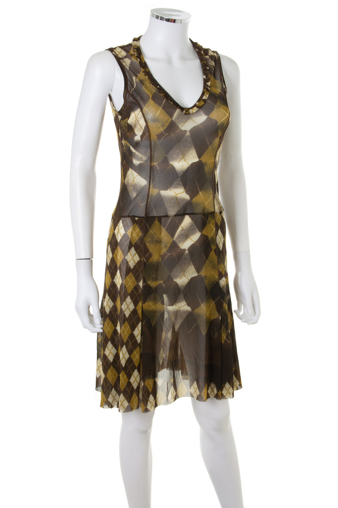 Jean Paul Gaultier Argyle Check Dress - irvrsbl