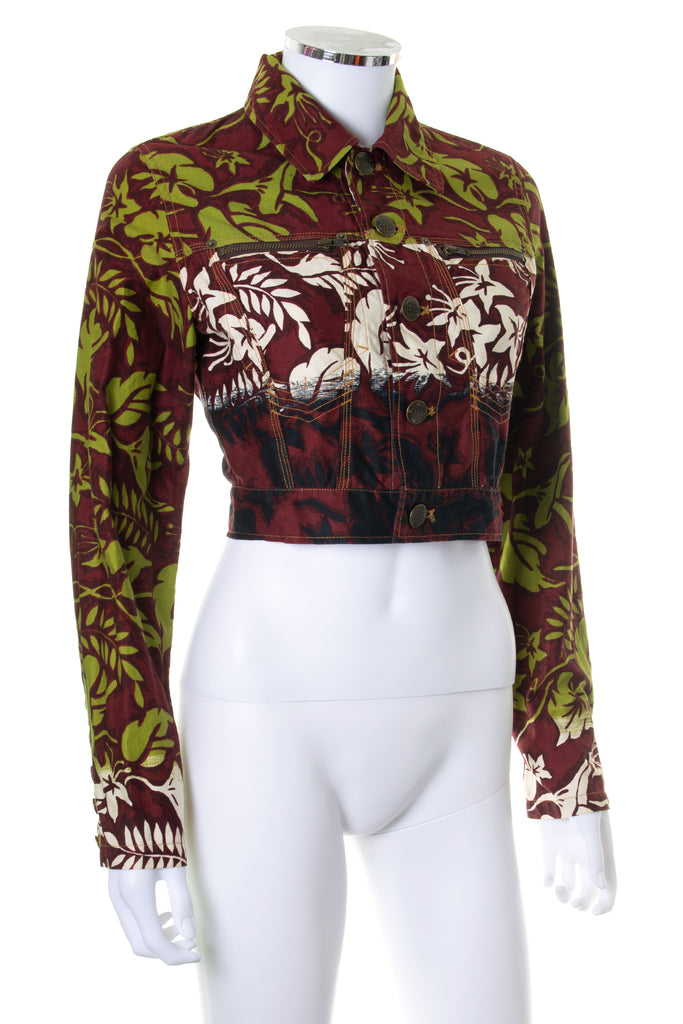 Jean Paul Gaultier Hibiscus Printed Jacket - irvrsbl