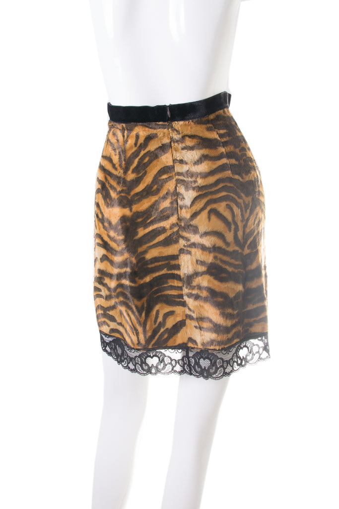 Dolce and Gabbana Animal Print Skirt - irvrsbl