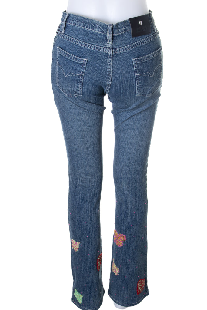 Versace Embroidered Jeans - irvrsbl