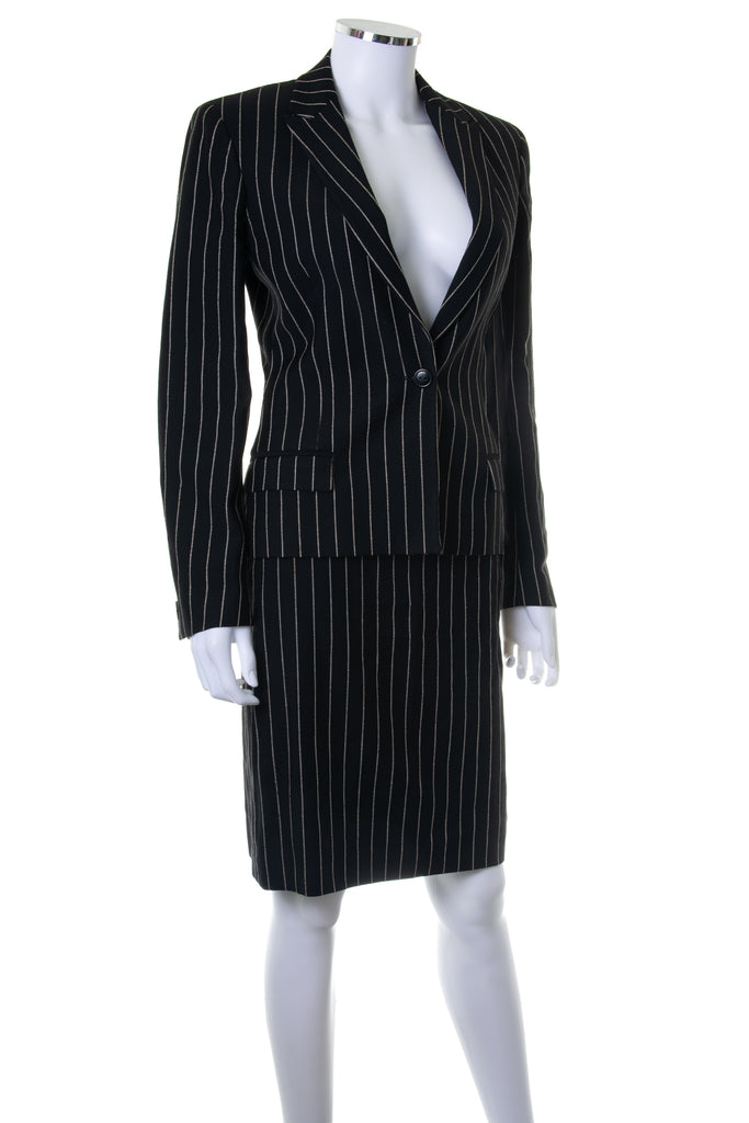 Versace Pinstripe Skirt Suit - irvrsbl