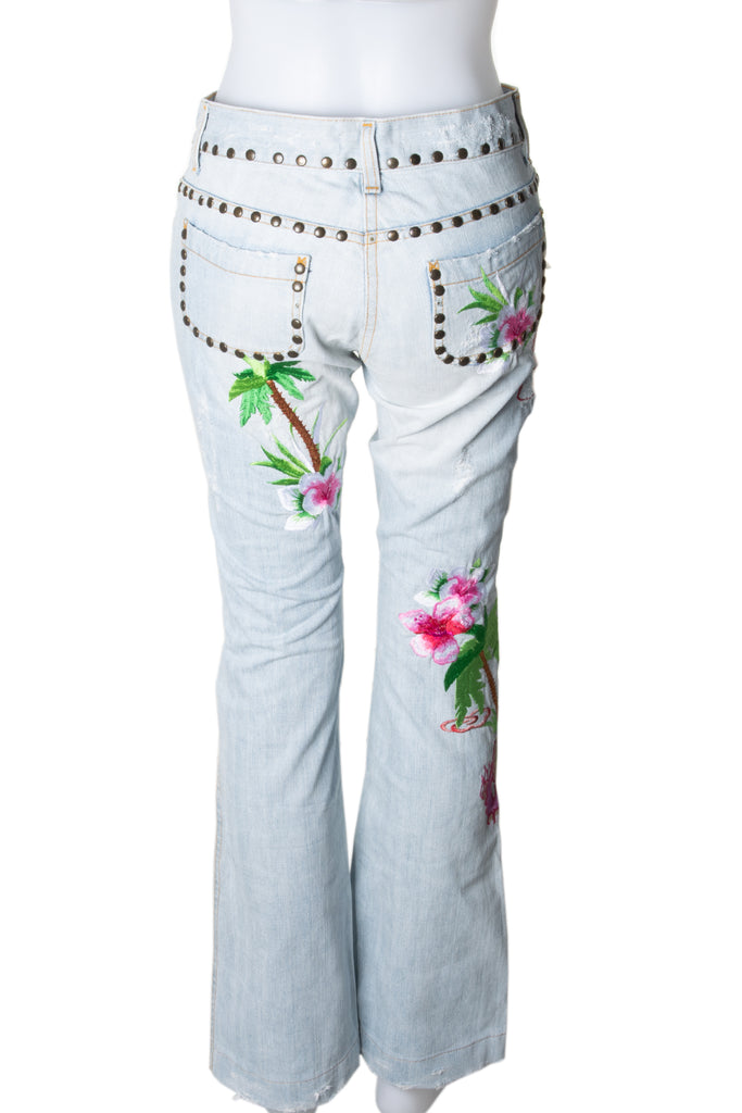 Dolce and Gabbana Embroidered Jeans - irvrsbl