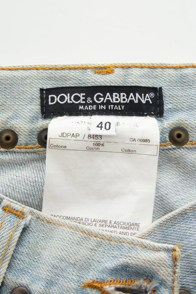 Dolce and Gabbana Palm Tree Jeans - irvrsbl